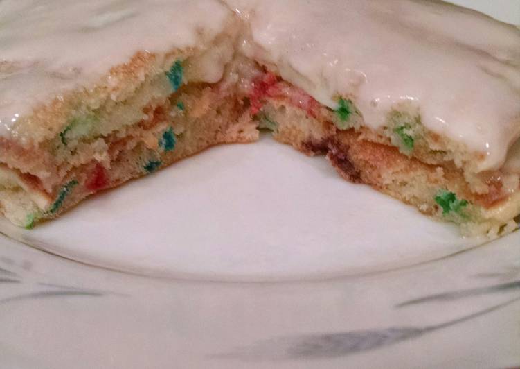 Recipe: Appetizing Funfetti Birthday Cake Pancakes(or as my son says:Bomb Diggity Pancakes!!)