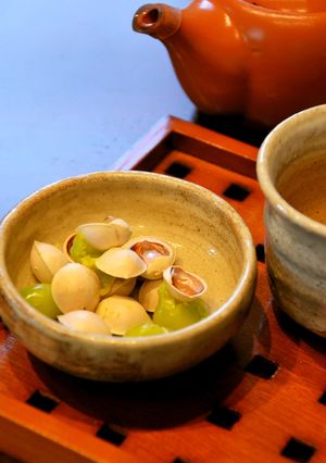 A picture of Microwave Gingko Nuts in an Envelope.