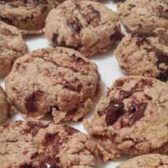 A picture of Vegan Whole Wheat Chocolate Chip Cookies.