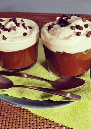 Une photo de Crème dessert choco-café