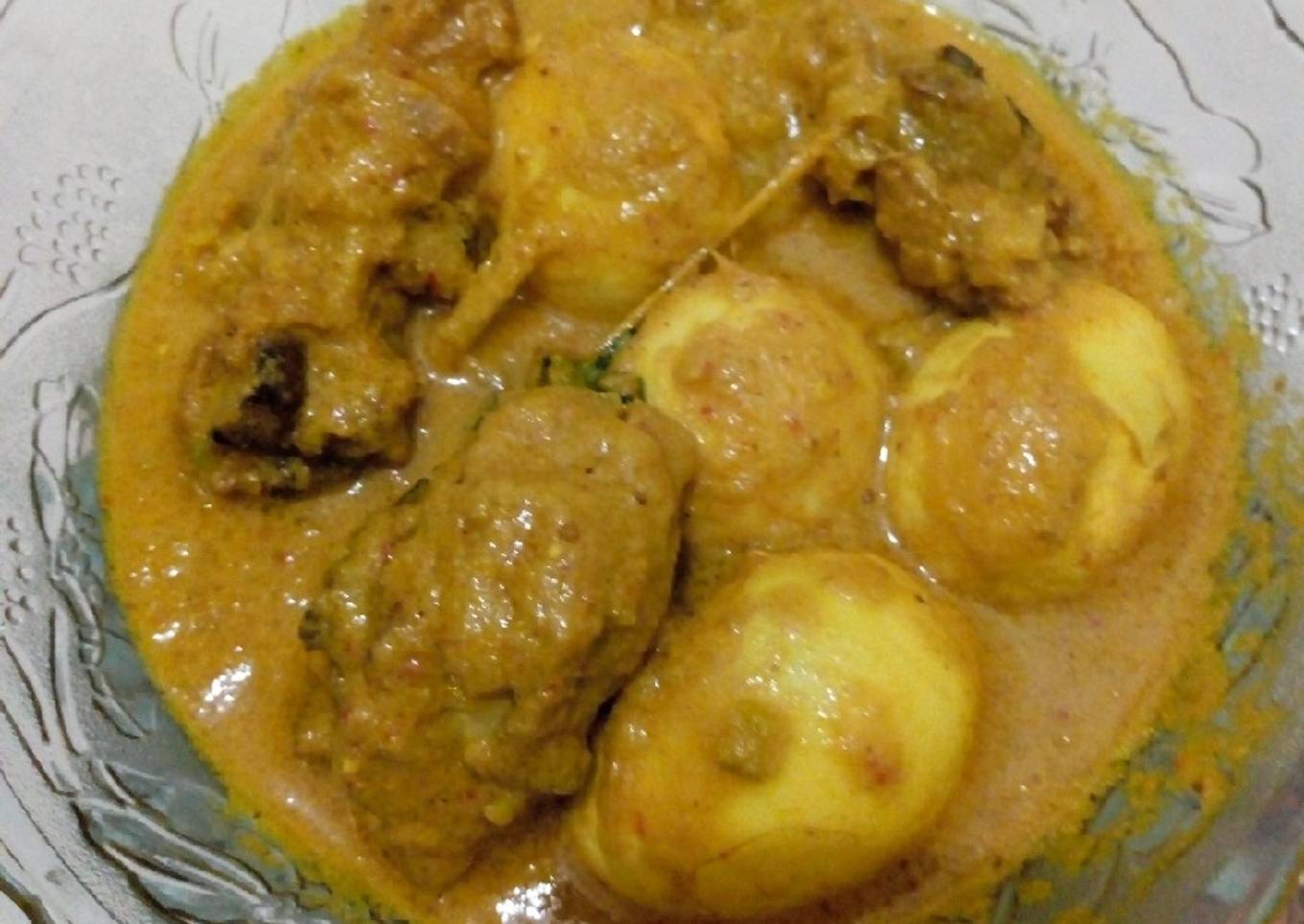 Rica-rica Ayam Telur