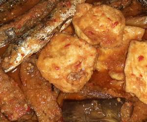 Masakan Unik Bumbu sambal pindang, tahu, terong Paling Enak