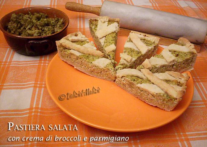 Pastiera salata rustica con crema di broccoli e parmigiano #ciaksicucina #cookpad