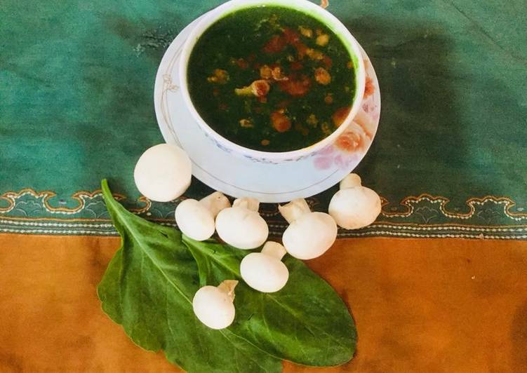 Step-by-Step Guide to Make Favorite #Spinach-Mushrooms