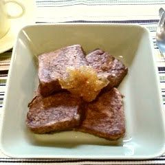 A picture of Cocoa and Marmalade French Toast.
