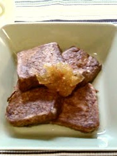 A picture of Cocoa and Marmalade French Toast.