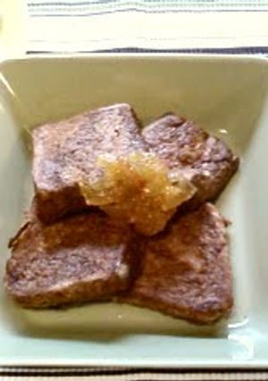 A picture of Cocoa and Marmalade French Toast.
