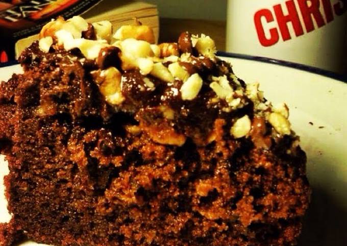 Recipe of Favorite Chocolate Walnut Cake with Rich Chocolate Butter-Cream Icing