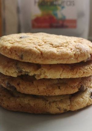 A picture of Salted Caramel Choc Chip Cookies.