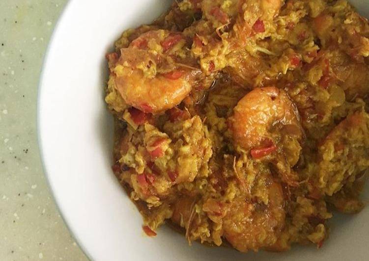 Udang Bertelur ala Chinese