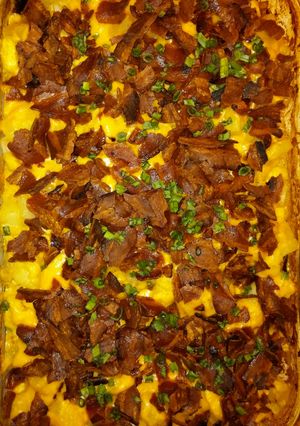 A picture of Chicken Potatoes Turkey Bacon Bake.