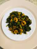 Small prawn with green