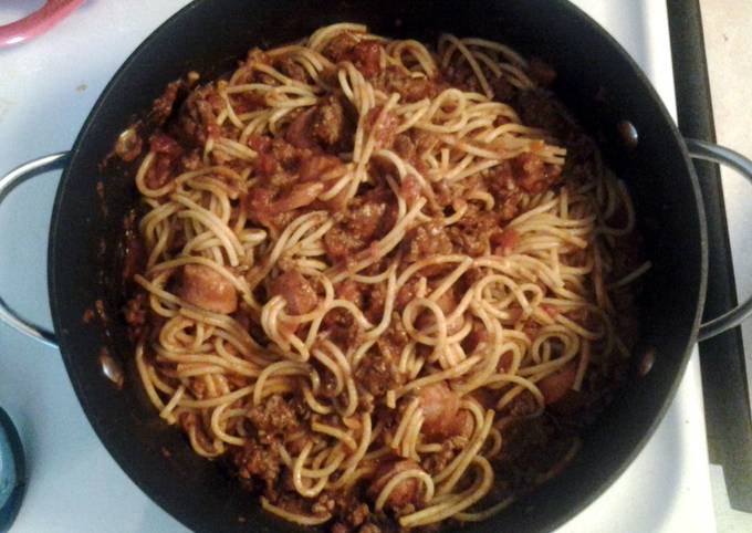 hot dog spaghetti