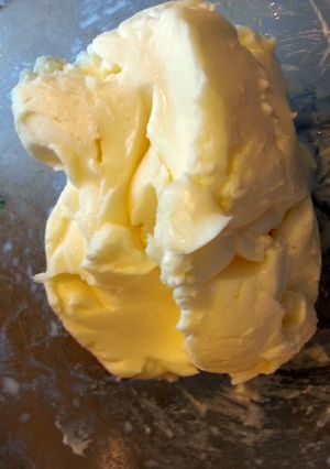 A picture of Homemade Butter.