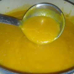 Butternut Squash Soup with lemon and coconut A picture of Butternut Squash Soup with lemon and coconut.