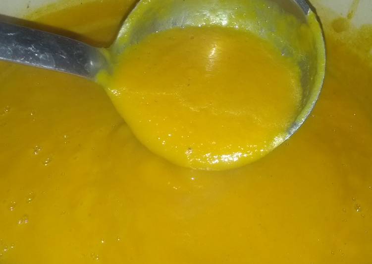 Butternut Squash Soup with lemon and coconut