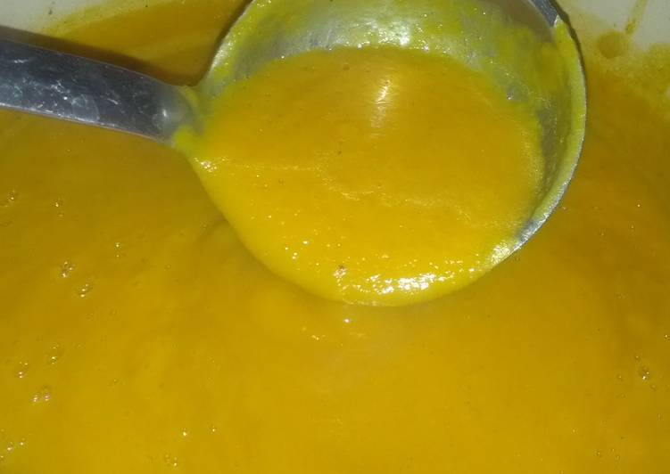 Tasy Butternut Squash Soup with lemon and coconut