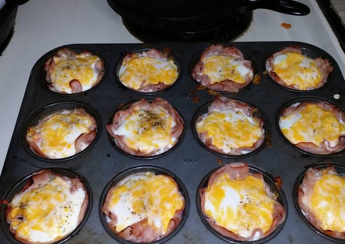 Ham, egg and cheese muffins!