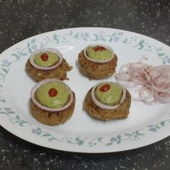 A picture of Black Gram & Elephant Yam Kebab Platter.