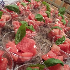 Watermelon feta salad A picture of Watermelon feta salad.