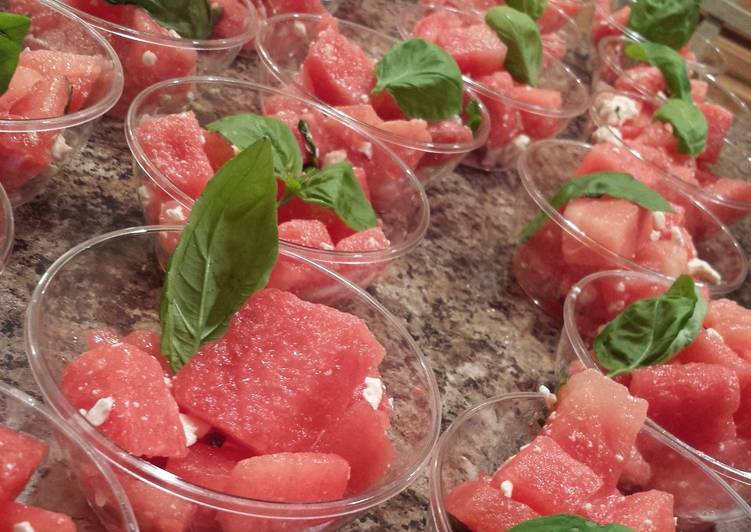 Recipe of Award-winning Watermelon feta salad