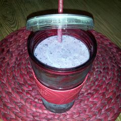 Banana Blueberry smoothie A picture of Banana Blueberry smoothie.