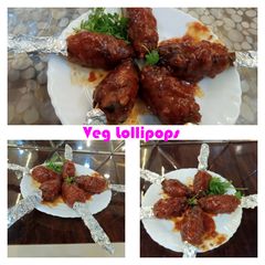 A picture of Restaurant style Veg Lollipops.