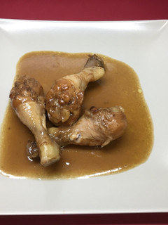 Una foto de Pollo con cebolla a la Coca Cola