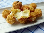 A picture of mozzarella balls