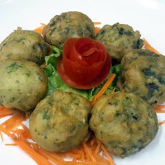 A picture of Deep fried Shiitake.