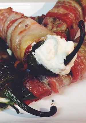 A picture of Bacon Wrapped Jalapeño Poppers.