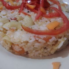 A picture of Vegetable Rice Pasta.