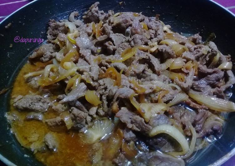 Bagaimana Membuat Original Beef ala Yoshinoya, Lezat