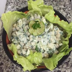A picture of Chickpea Delight With Greek Yogurt Dressing.