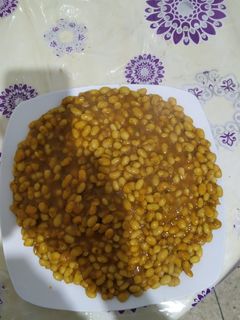 صورة لوصفة طبق اللوبية البيضاء بالفلفل الاحمر الحلو 😋