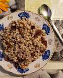 Перлова каша з ізюмом, маком, медом 🍯 та горішками