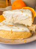 Cheesecake ligera de naranja al micro