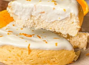 Foto principal de Cheesecake ligera de naranja al micro