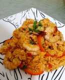 Arroz con camarones