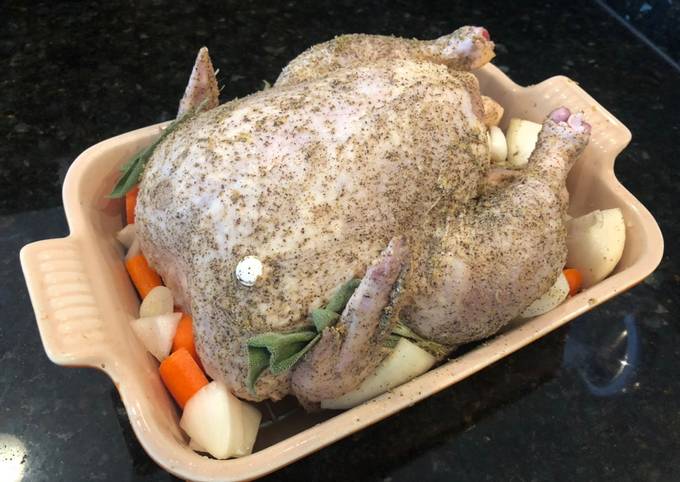 Easiest Way to Prepare Speedy Lemon Pepper Roast Chicken