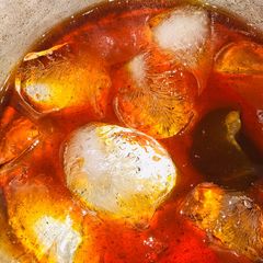 A picture of Iced tea soda.