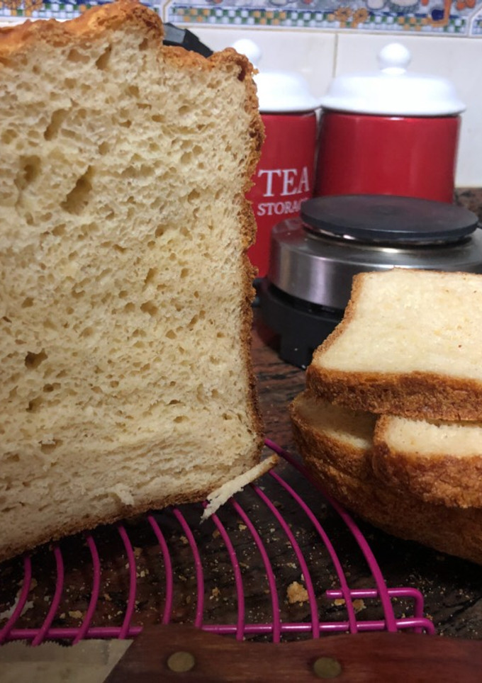 Una foto de Pan sin gluten y sin lactosa en panificadora Moulinex