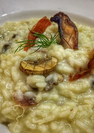 Una foto de Risotto Serrano&Porcinni #lacocinadegiri