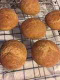 Bollos de pan sin gluten y sin lactosa