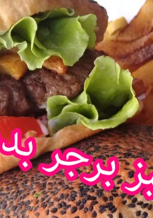 صورة لوصفة خبز برجر بدون فرن 🍔