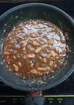 Hình của món Thịt kho ruốc.