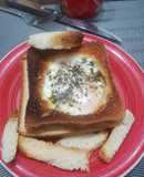 Pan con huevo
