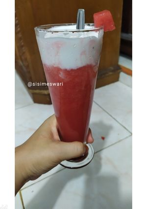 Foto resep Es Milky Semangka