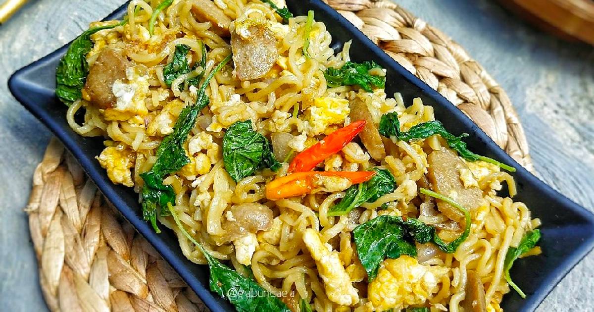 Resep Mie Goreng Bayam Oleh Bunda Ela - Cookpad