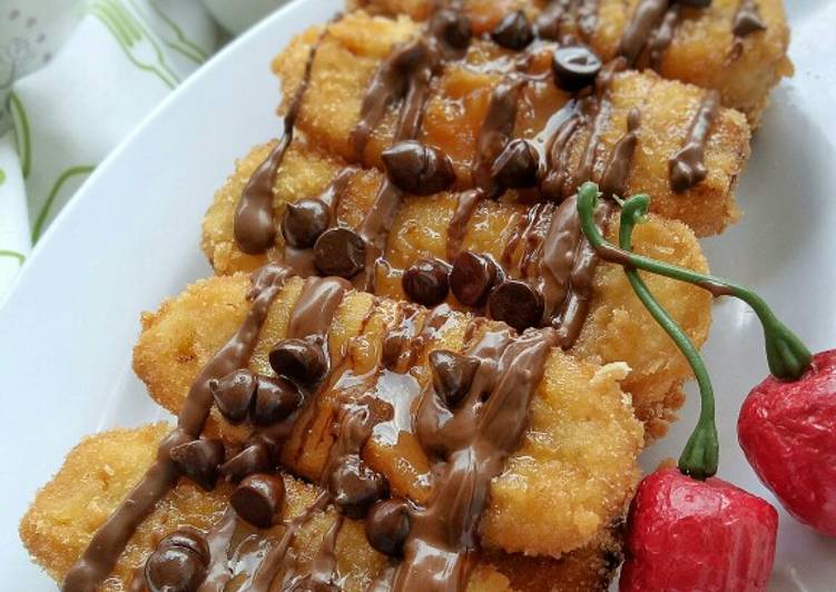 Pisang Krispy Karamel Coklat